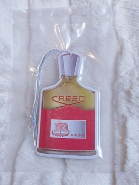 Creed Viking Scented Bottle Air Freshener - Red and Gold